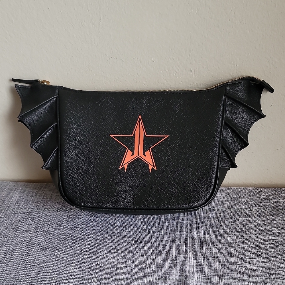 Jeffree Star Bat Wing Cosmetics Bag Case Black Red Limited Edition